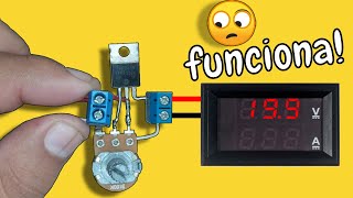 QUE SENCILLO regulador de VOLTAJE HICE con un MOSFET [upl. by Eibrik]