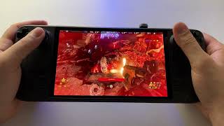 Doom Eternal  Steam Deck OLED handheld gameplay  Steam OS [upl. by Dewitt]