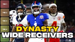 Top 50 Dynasty Wide Receiver Rankings BIG CHANGES [upl. by Novoj]