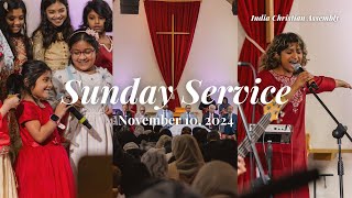 INDIA CHRISTIAN ASSEMBLY  NYICAORG  SUNDAY SERVICE  MESSAGE  11102024  LIVE [upl. by Pawsner]