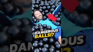 NEVER Swim If You See Black Balls 😨 shorts viral [upl. by Eilrebmik]