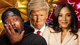 Donald Trump vs Kamala Harris  Epic Rap Battles of History  REACTION [upl. by Leftwich]