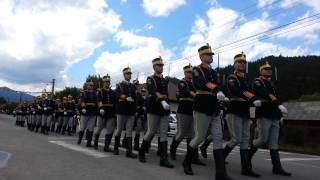 Parada regimentului de GARDA SI PROTOCOL MIHAI VITEAZU la Tulghes jud Harghita26062014 [upl. by Adnicul]