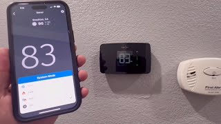 HOW TO INSTALL SMART THERMOSTAT SENSI LITE 2023 CONTROL IPHONE belneons lightearthfamily [upl. by Ahseinod]