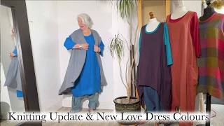 Ep 124  Knitting Update amp Love Dresses in New Colours [upl. by Delija]