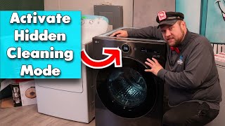 LG Heat Pump Dryer Maintenance amp Secret Cleaning Mode  How to Do DLHC5502 [upl. by Ardehs]