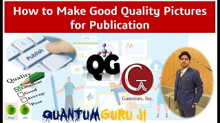 How to Make Good Quality Pictures for Publication [upl. by Mrots]