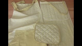 خياطة كيس الخبز للمطبخ الجزء الاول coudre un sac de pain pour cuisine [upl. by Esiuole]