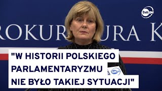 Do sejmu wpłynął wniosek prokuratury o doprowadzenie Ziobry przed komisję ds Pegasusa TVN24 [upl. by Gonnella558]