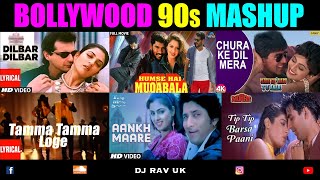 Bollywood 90s Mashup  Bollywood 90s Mix  Bollywood 90s Songs  Bollywood DJ Songs  Hindi 90s Mix [upl. by Gothurd]