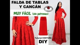 DIY Falda de fiesta y cancán Muy FÁCIL sin patrones sin moldes Look Noche Vieja [upl. by Villada166]