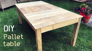 DIY  How to make table from pallet wood [upl. by Addy]