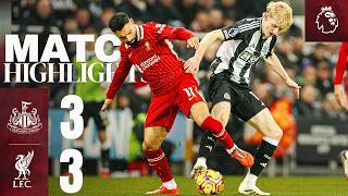 Highlights Newcastle 33 Liverpool  ANOTHER Mo Salah Premier League Record [upl. by Attenyl231]