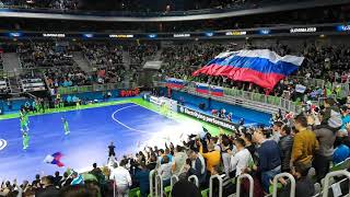 Slovenia  Italia Futsal Euro  Goal celebration Osredkar [upl. by Nonohcle]