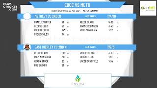 East Bierley CC 2nd XI v Methley CC 2nd XI [upl. by Ahsikan]