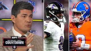 NFL Countdown  quotNo way in HELL Broncos upset Ravensquot  Tedy Bruschi Lamar will outplay Bo Nix [upl. by Seltzer394]