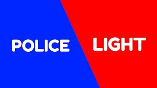 FLASHING POLICE LIGHT Blue amp Red Party Lights 10 HOURS SEIZURE WARNING [upl. by Fauch731]