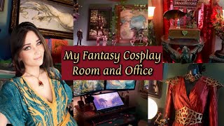 My Fantasy Cosplay Room and Office Tour [upl. by Nereus]