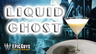 How To Make A Liquid Ghost Cocktail  Halloween Cocktail Recipe  Epic Guys Bartending [upl. by Kinata]