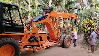 Timber loading by crain  EV Motors Pulpally [upl. by Ymrots]