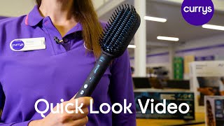 REVAMP Progloss DeepForm Hair Straightening Brush  Quick Look [upl. by Armington28]