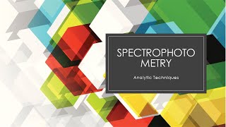 Lab Instrumentation Spectrophotometry [upl. by Ellevart]