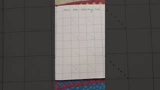 Play Group  Maths Written Work  Join the slanting line [upl. by Einwahs]