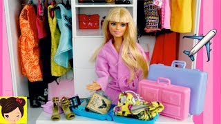 Barbie Empaca Sus Maletas para Viajar  Los Juguetes de Titi [upl. by Hazlett]