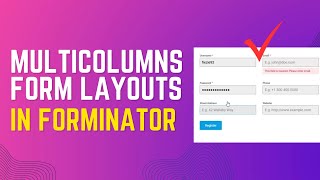 How to create multiple 234 columns in Forminator plugin  Wordpress Tutorial [upl. by Ahsayn227]