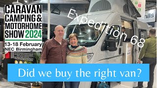 NEC Camping Caravan amp Motorhome Show  did we buy the right van [upl. by Aleekahs]