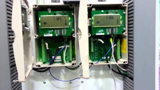 Two Siemens Milltronics 200 level transmitters in Sync Mode [upl. by Eade]