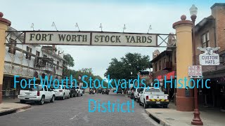 Fort Worth Stockyards  a Historic District roadtrip travel [upl. by Ahc253]