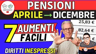 ✅ PENSIONI da Aprile ➔ AUMENTI facili INPS da 136 a 401€ ❗DIRITTI INESPRESSI MINIME INVALIDI SOCIALI [upl. by Anielram]