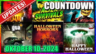 24 Hours Countdown New GTA Updates amp HALLOWEEN Events Coming Soon  GTA 5 Online [upl. by Nemzzaj569]