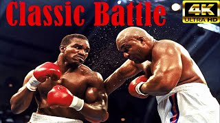 Evander Holyfield vs George Foreman  Classic Battle Boxing Full Fight Highlights  4K Ultra HD [upl. by Aden]