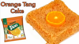 Orange Tang Cake Recipe Orange cake without oven  Orange Biscuit Cake in Cooker  How to make Cake [upl. by Aivuy]