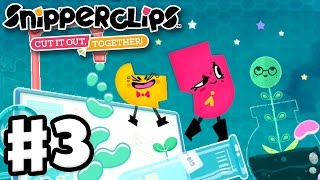 Snipperclips  Gameplay Walkthrough Part 3  Silly Science Cut It Out Together Nintendo Switch [upl. by Will]