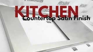 Stainless Steel Kitchen Countertop Satin Finish  wwwmirrorfinishpolishingcom  8165296089 [upl. by Eenafit]