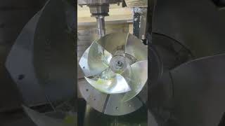 5axis CNCmachine on turbinepropeller CNCmachine machinetool fabrication automation metalwork [upl. by Kore828]