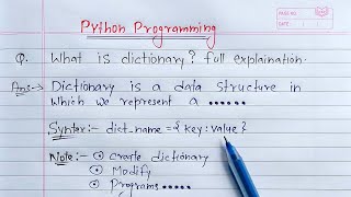 Python Dictionary  Learn Coding [upl. by Hadwin]