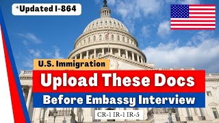 How to Upload Docs Before Interview  usimmigration  CR1 IR1 IR5  greencard interview [upl. by Alane]