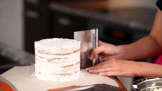 How to Layer and Frost a Cake with Perfectly Smooth Sides [upl. by Calvina]