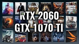 RTX 2060 vs GTX 1070 Ti Benchmarks  Gaming Tests Review amp Comparison  53 tests [upl. by Pigeon]