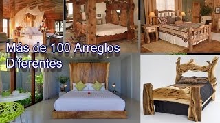 Recamaras Con Arreglos y Acabados Rusticos Fabricados con Madera [upl. by Atterbury108]