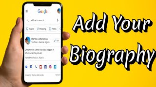 How to add your biography on Google search [upl. by Annahpos]