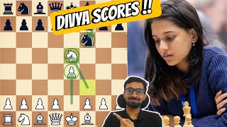 Divya Deshmukh Wins it For INDIA  Against China at Chess Olympiad 2024  Petrov Defense  in Hindi [upl. by Aniat97]