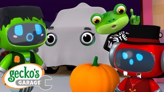 Mechanical Monster Clean Up  Halloween  Geckos Garage  Trucks For Children  Cartoons For Kids [upl. by Kussell216]