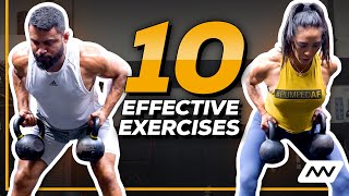 Full Body Strength Workout with 10 Effective Exercises  EricLeija amp HannahEdenFitness [upl. by Catrina]