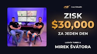 30000 USD z Tradingu Za Jeden Den  Ludvík Turek a Mirek Švátora  CzechWealth [upl. by Ayinat]