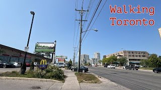 Walking Lawrence Avenue East in Scarborough Torontos Bendale Neighbourhood [upl. by Apthorp]